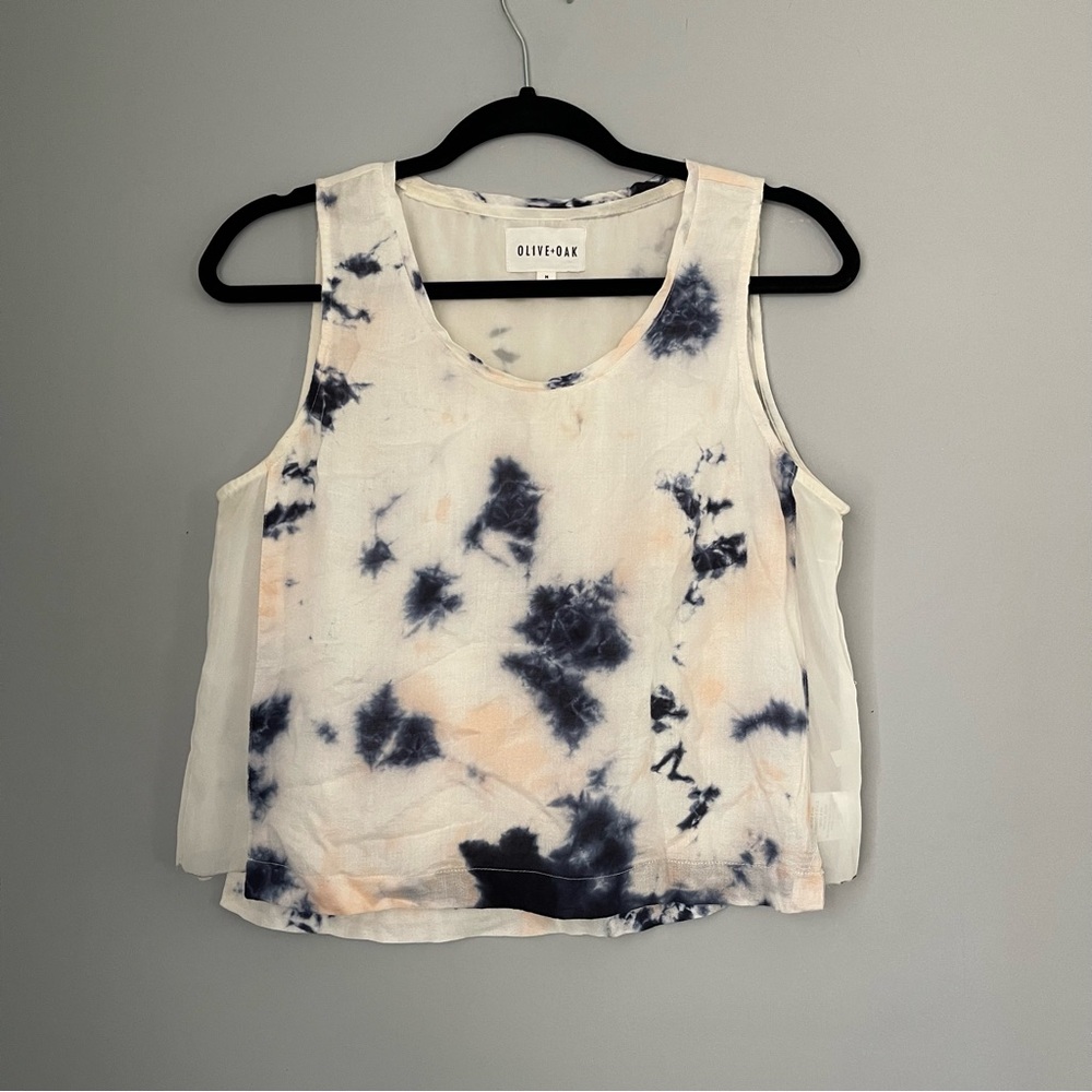 Olive & Oak Tye Dye Crop Top Size Medium